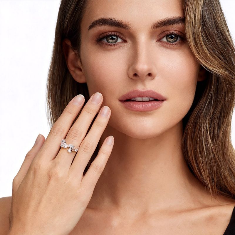 Snoopy Heart-Cut Ring