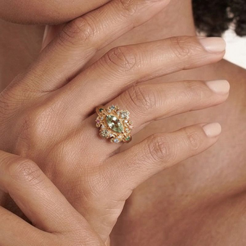 Garden Marquise-Cut Ring