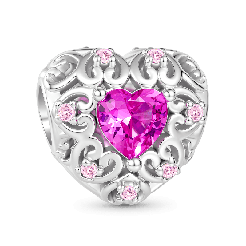 Hollow Love Heart Charm