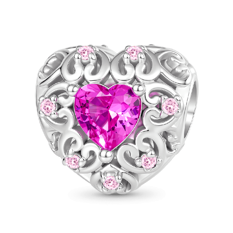 Hollow Love Heart Charm