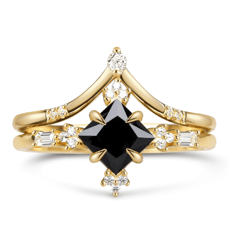 Princess-Cut Stackable Ring
