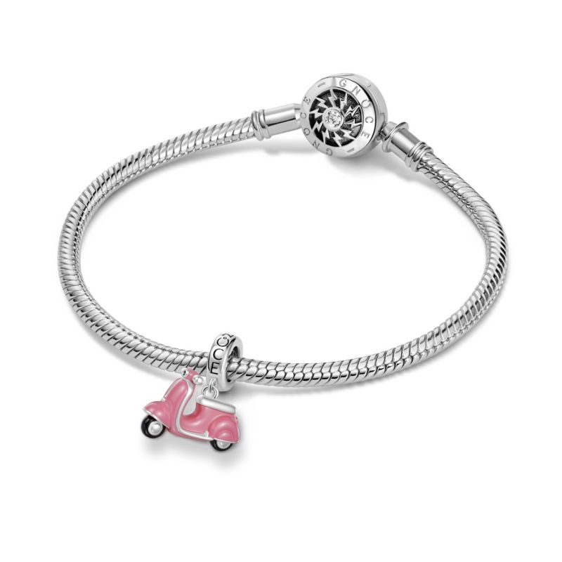 Pink Motorcycle Charm