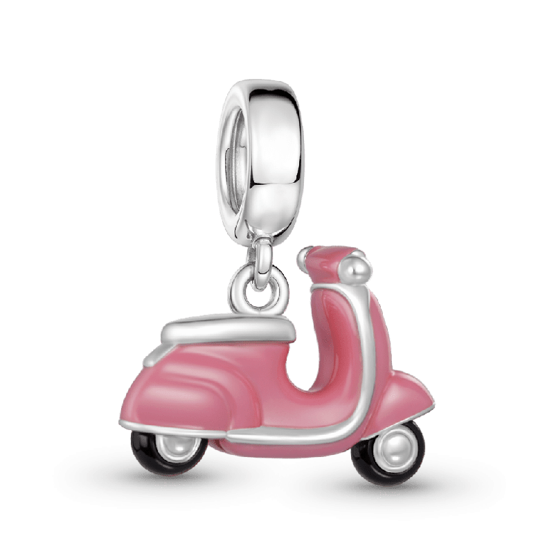 Pink Motorcycle Charm