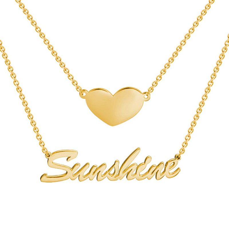Two Layers Name Necklace