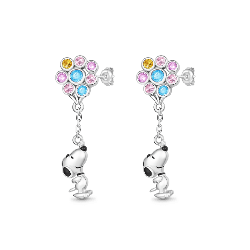 Snoopy Colorful Balloons Earrings