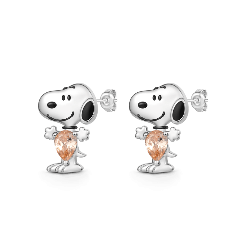 Snoopy Pear-Cut Earrings