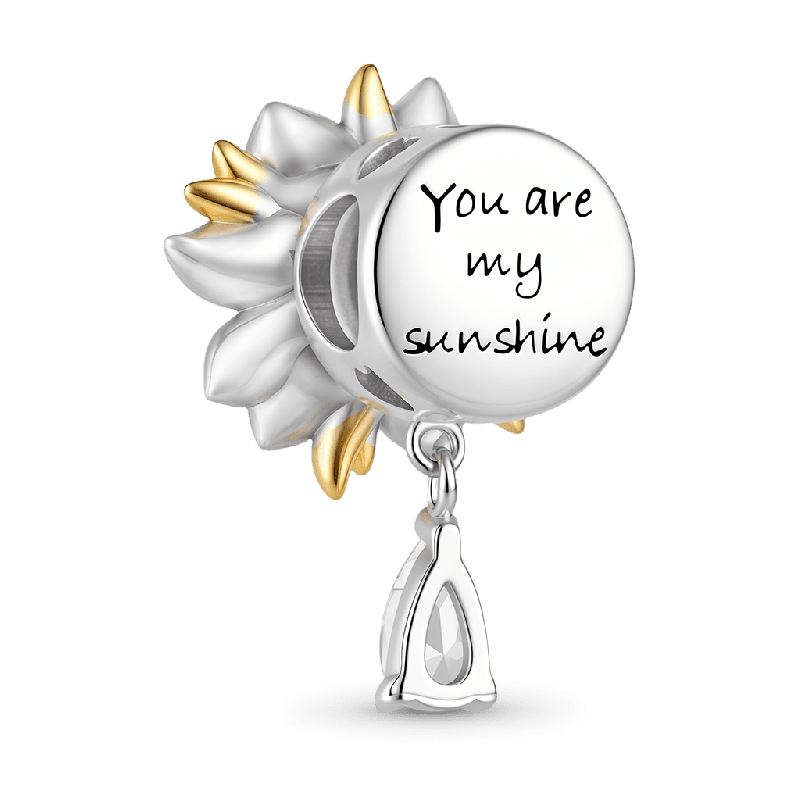 Rotatable Sunflower Charm