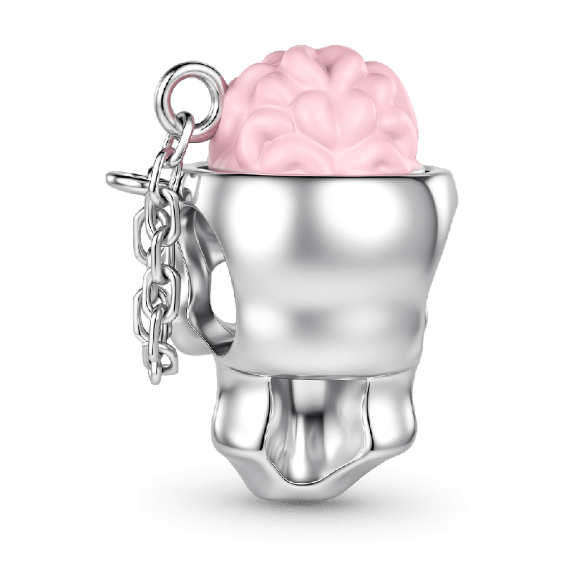 Skull Brain Charm