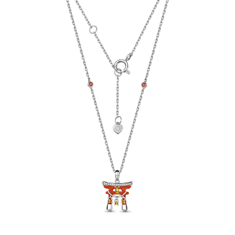 Japanese Torii Gate Necklace