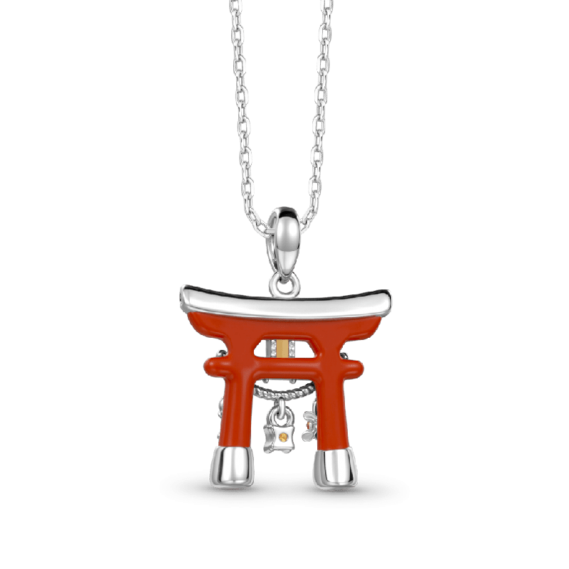 Japanese Torii Gate Necklace