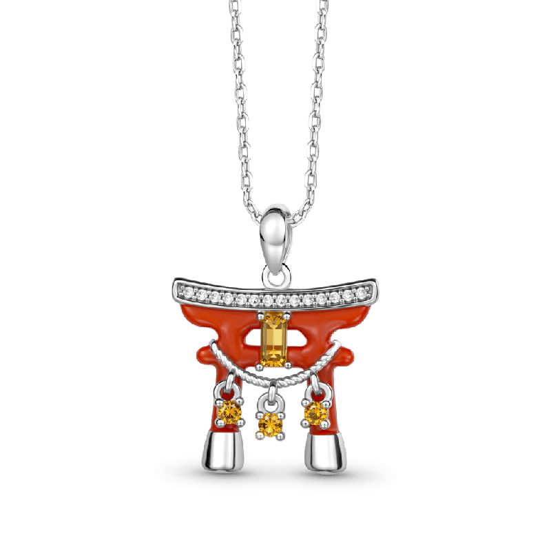 Japanese Torii Gate Necklace