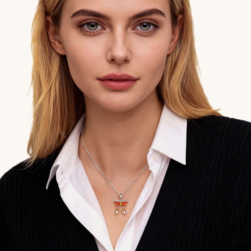 Japanese Torii Gate Necklace