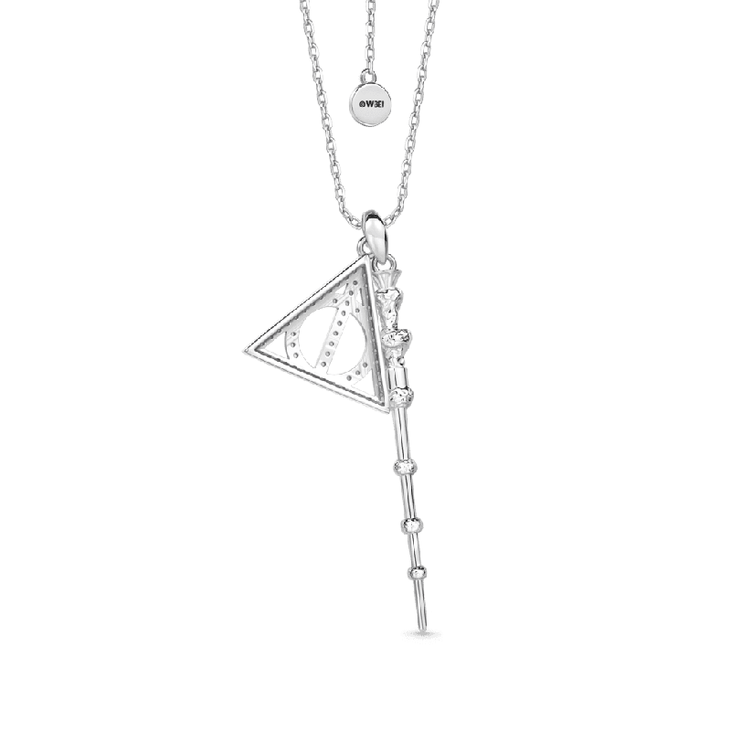 Elder Staff Deathly Hallows Necklace