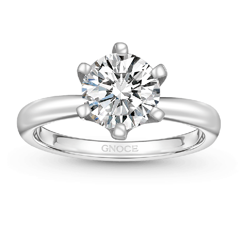 Classic 2CT Halo Moissanite Engagement Ring
