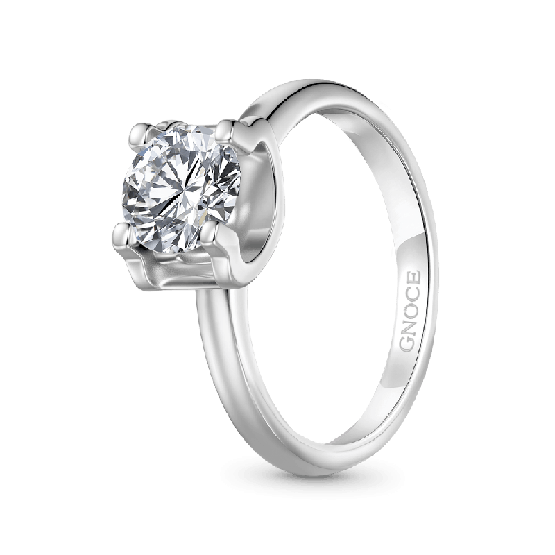 Eternity 1Ct Round Halo Moissanite Ring