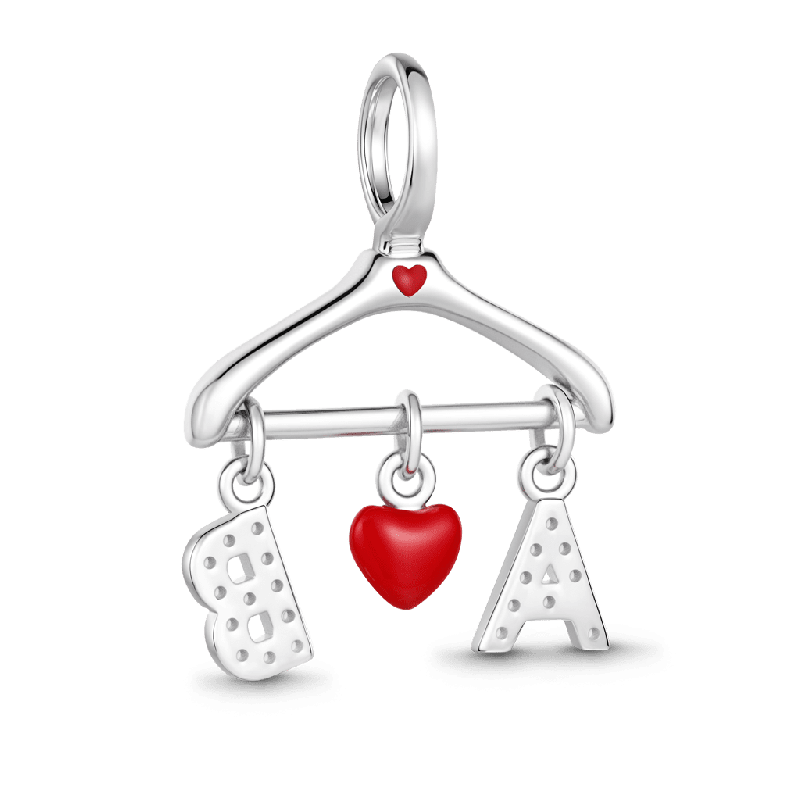 Clothes Rack  Customized Initial Charm