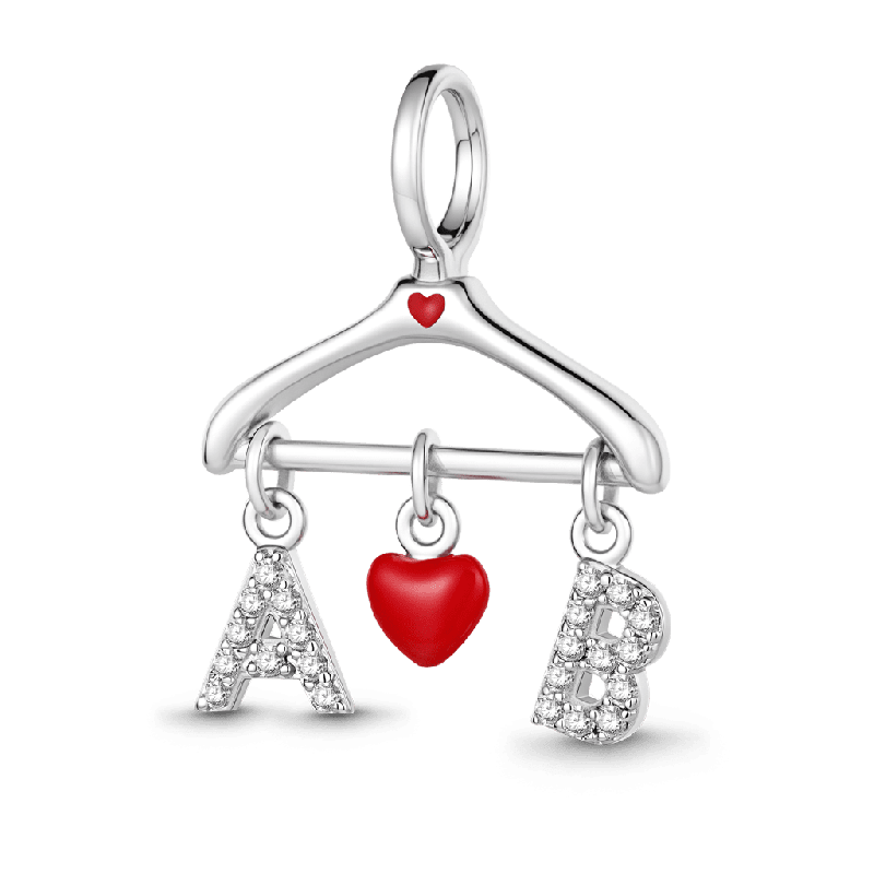 Clothes Rack  Customized Initial Charm