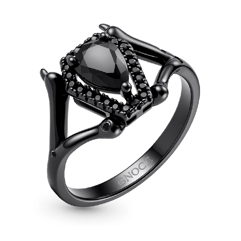 Dark Style Coffin-Cut Ring