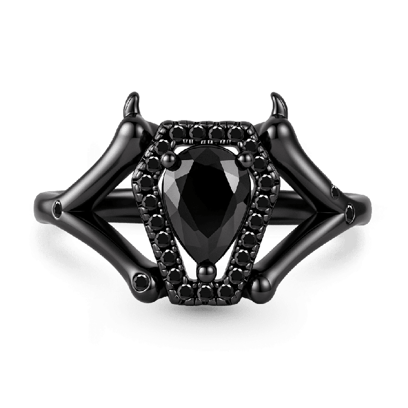 Dark Style Coffin-Cut Ring