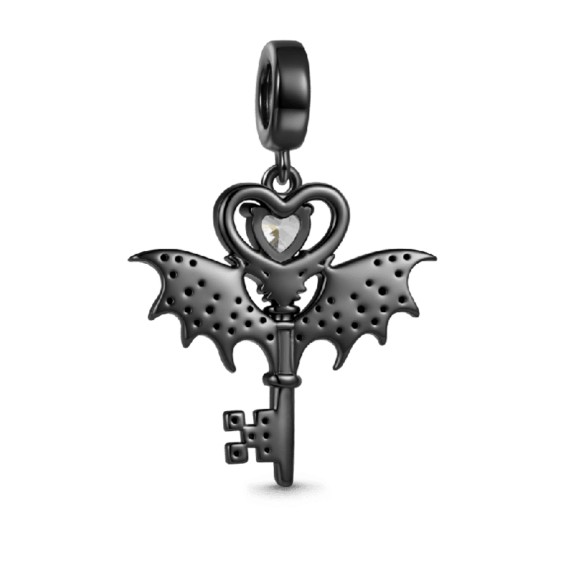 Bat Wings & Key Charm