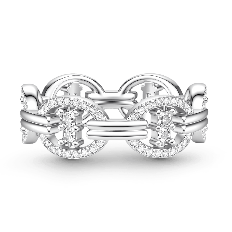 Interlocking Geometric Ring