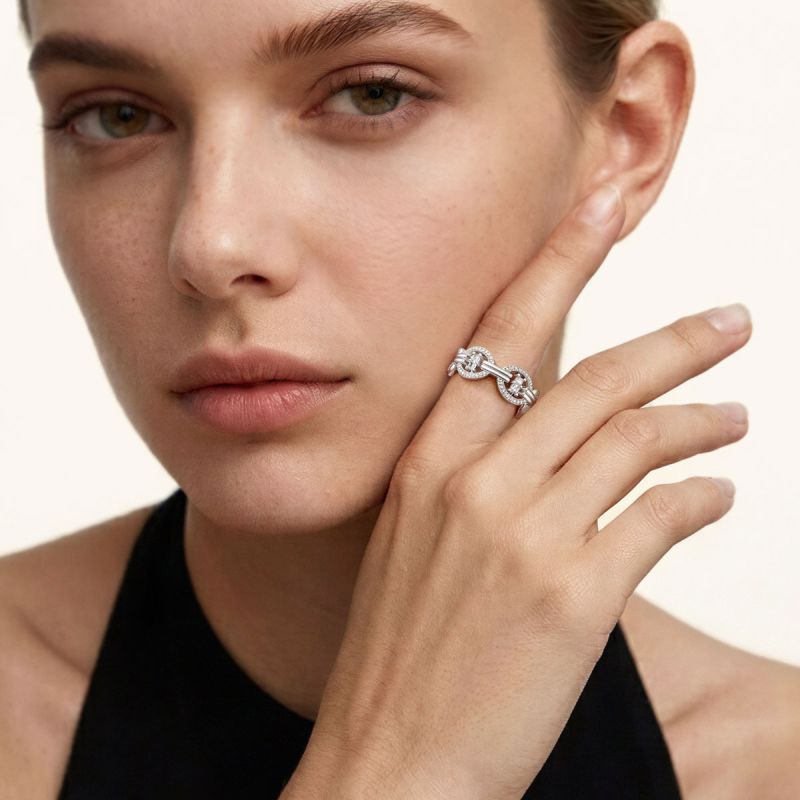 Interlocking Geometric Ring