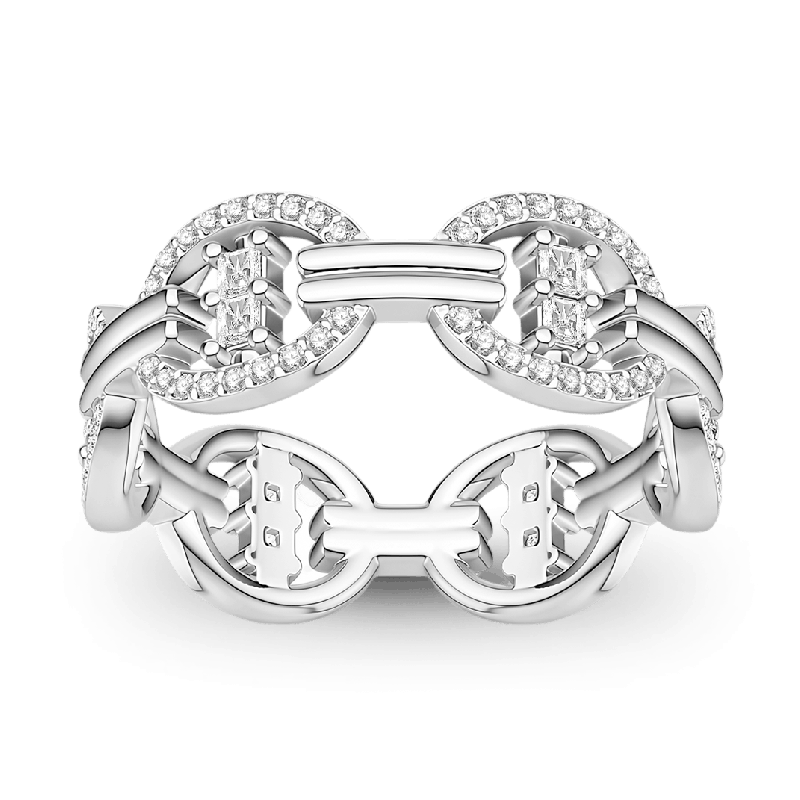 Interlocking Geometric Ring