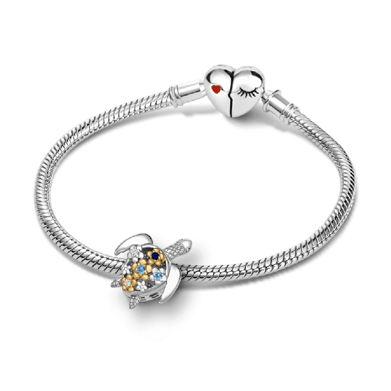 Turtle Flower Charm
