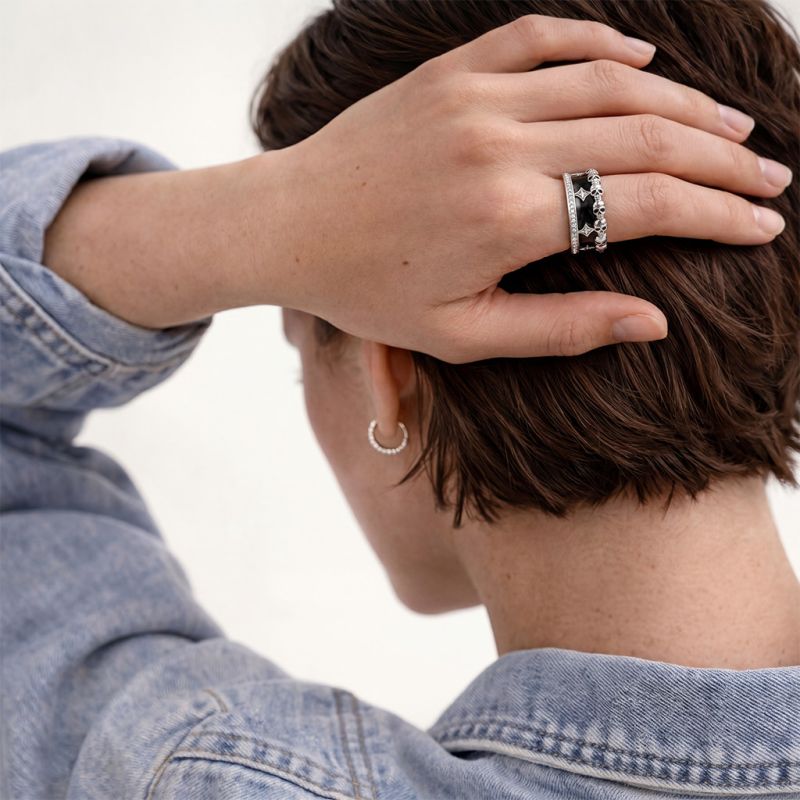Skull Gothic Skeleton Motif Ring