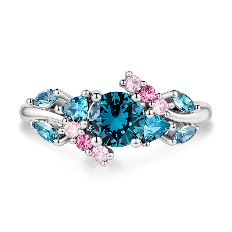 Round- Cut Engagement Ring