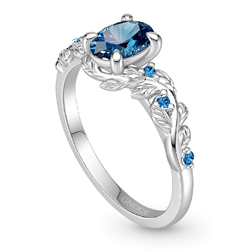 Leaf & Vine Round-cut Ring