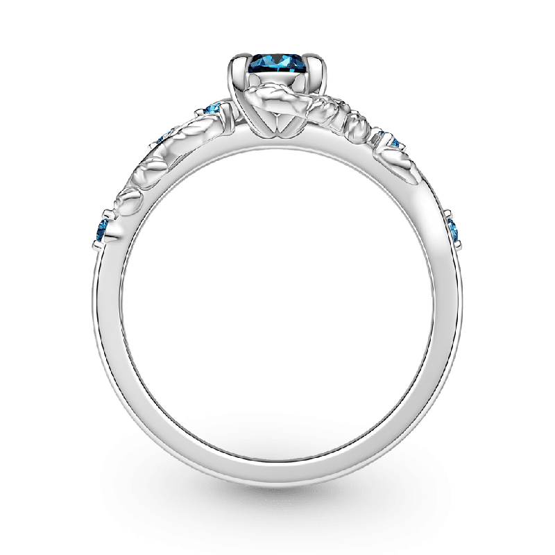 Leaf & Vine Round-cut Ring