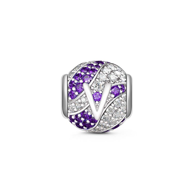 Letter V Charm