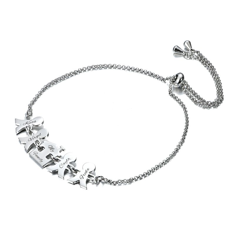 Personalized Heart Bracelet