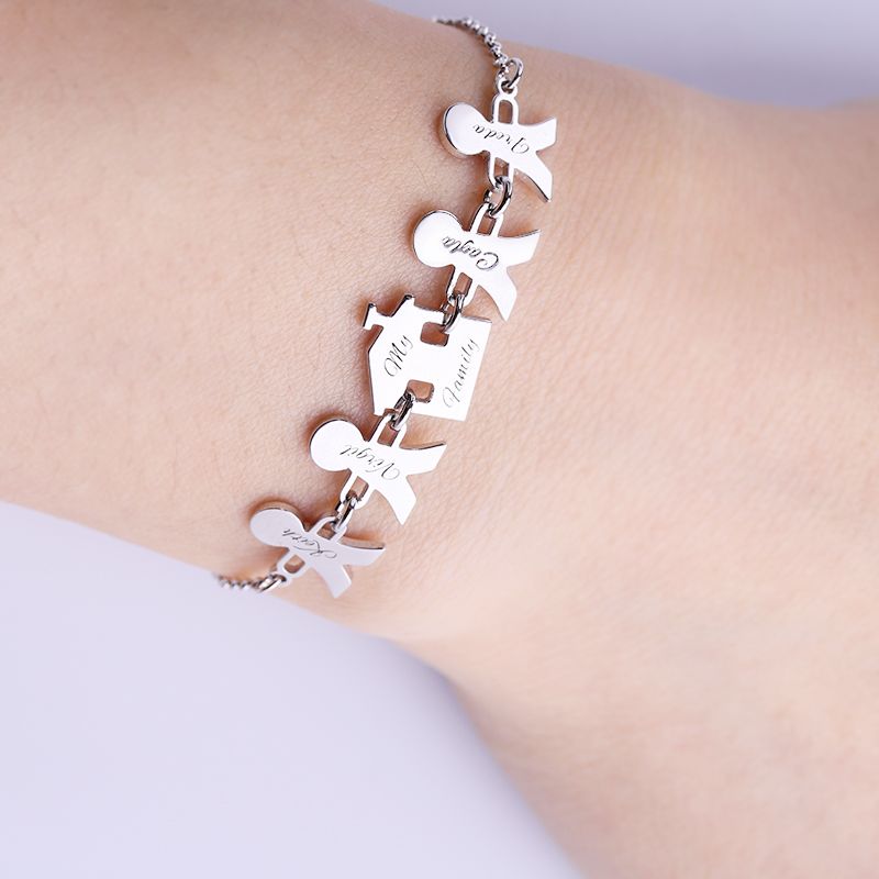 Personalized Heart Bracelet