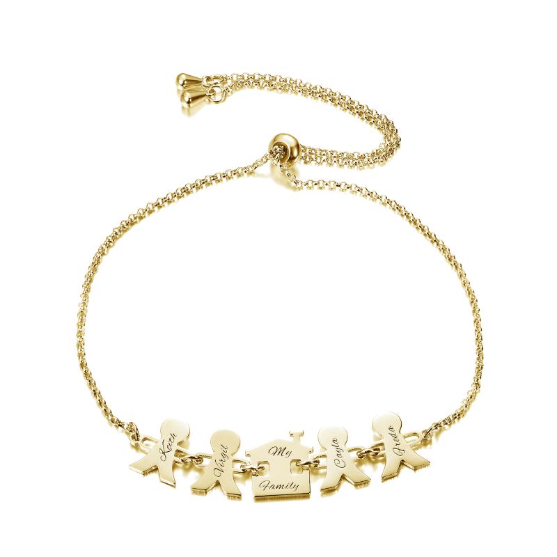 Personalized Heart Bracelet