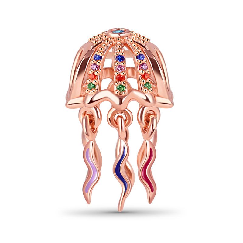 Rose Jellyfish Charm