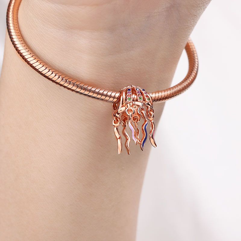 Rose Jellyfish Charm