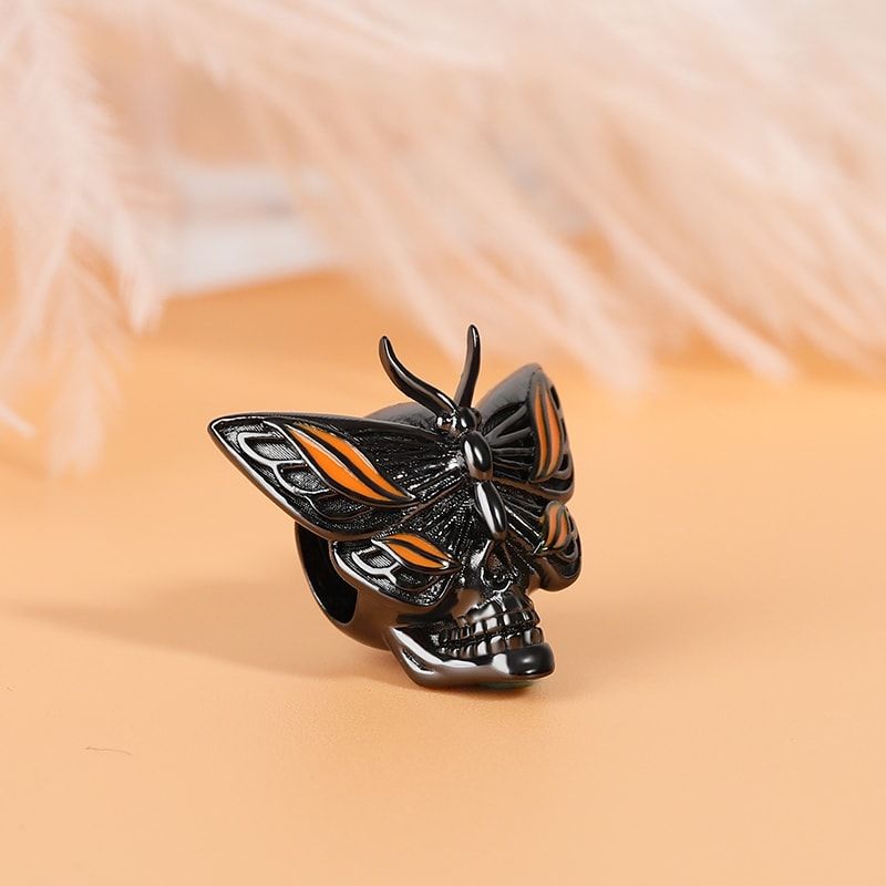Butterfly Skull Charm