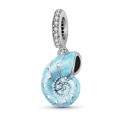 Blue Sea Snail Pendant