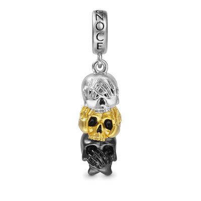 Three Wise Skulls Pendant