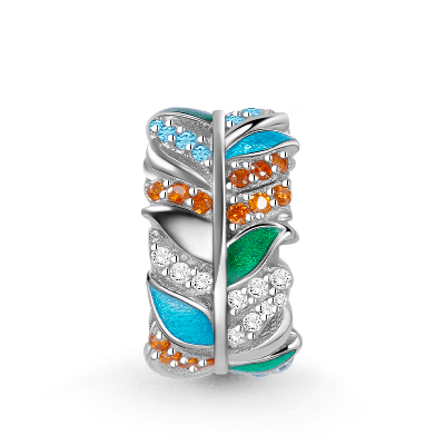 Colorful Feathers Bead