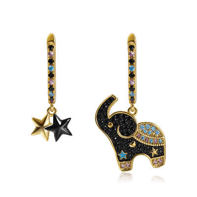 Elephant Dangle Earrings