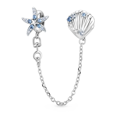 Starfish & Shell Safety Chain