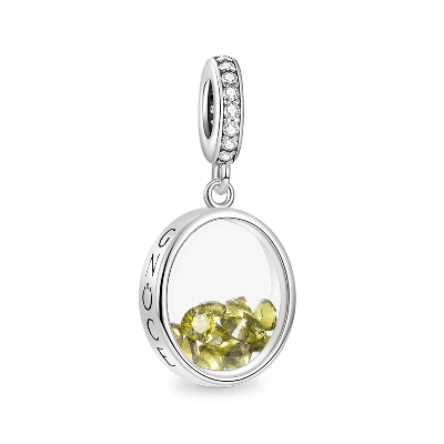 Oval Birthstone Pendant