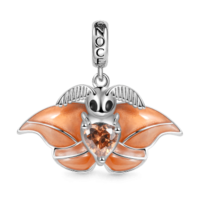 Japanese Silk Moth Charm