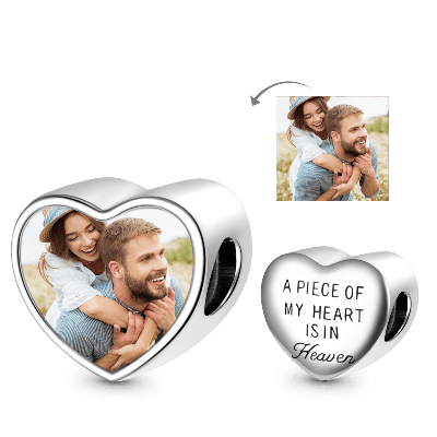 Love Heart Photo Charm