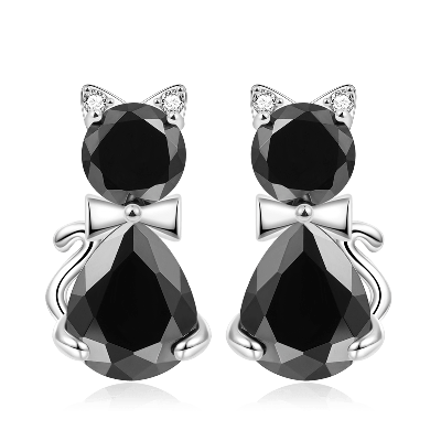 Cat Stud Earrings