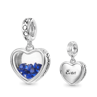 Sep.Birthstone Engravable Pendant