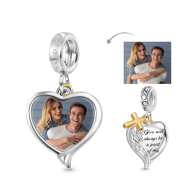 Angel Wing Photo Pendant